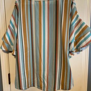 Umgee Large Blouse-Striped